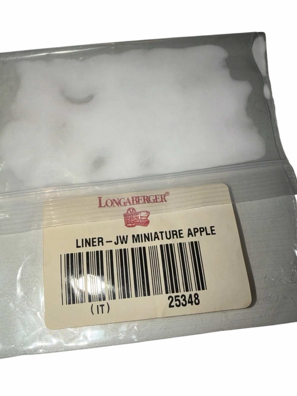 VINTAGE Longaberger JW Collection Miniature Apple Basket 1998 - Picture 7 of 8